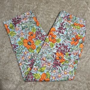 Talbots Pants Floral Pants Women’s Size 2 Flower Pants Floral Print Pants